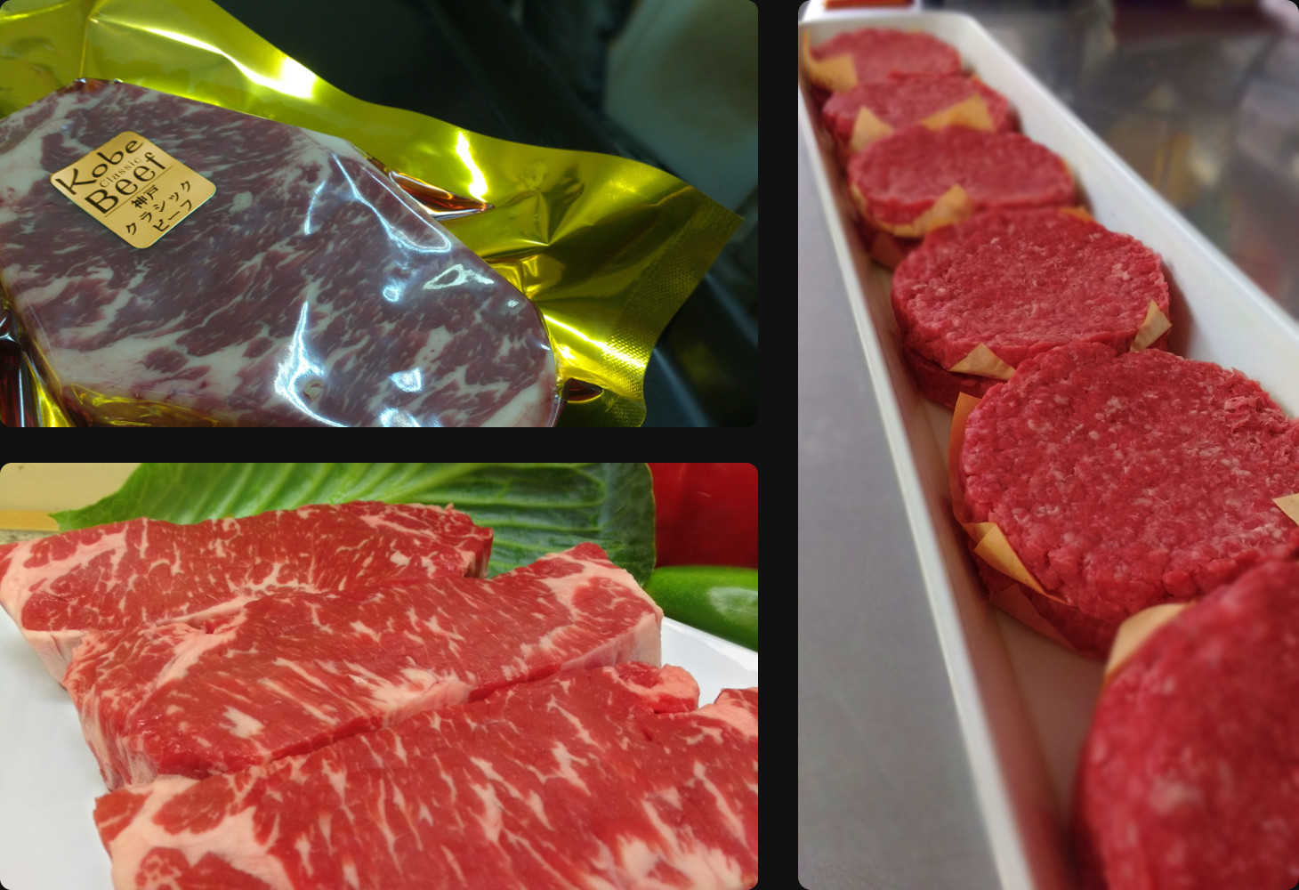 Specialty Meats Plus Dry Aged Beef, Burgers, and Kobe Steak